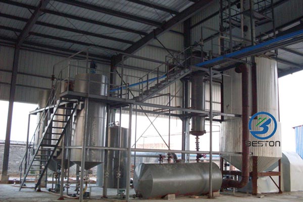 BZJ-10 waste oil to diesel distillation plant