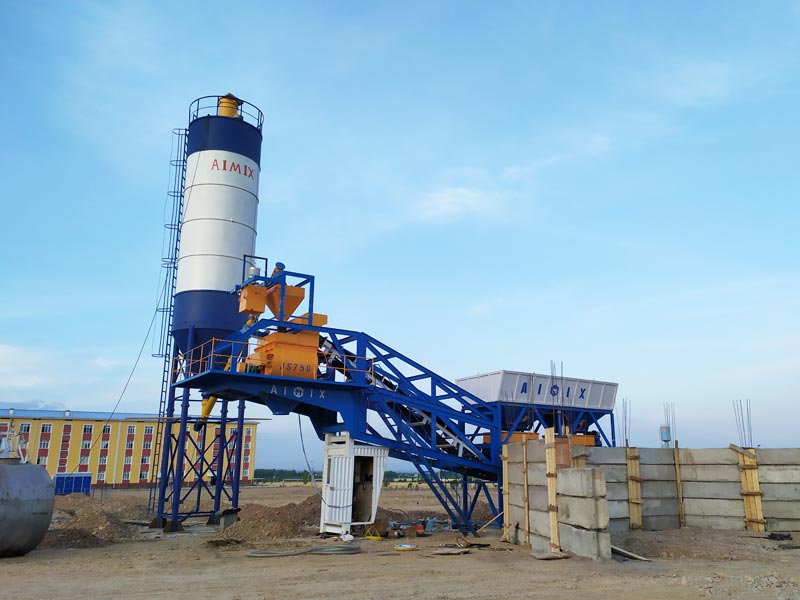 AJY 35 mobile concrete batching plant