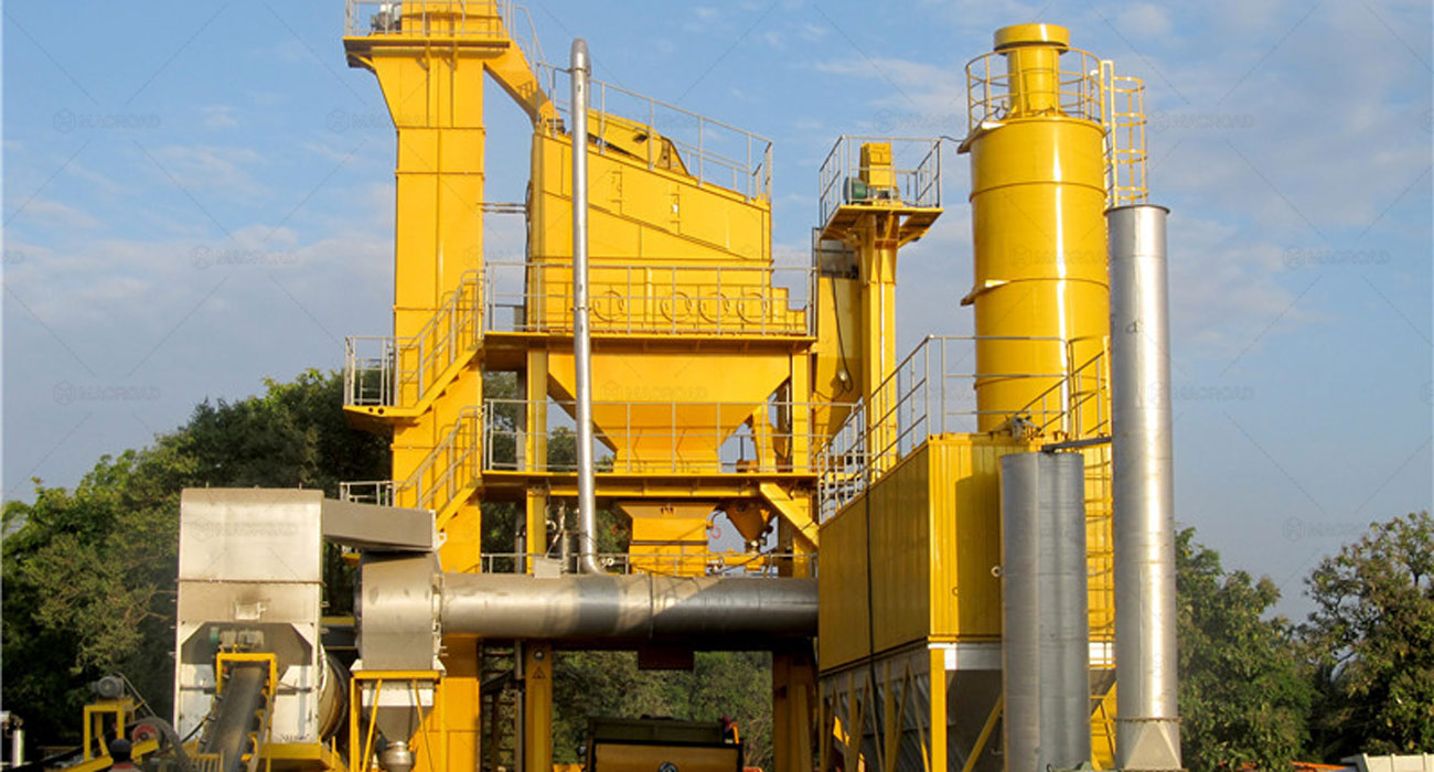 ALQ90 asphalt batch mix plant on site in Sri Lanka