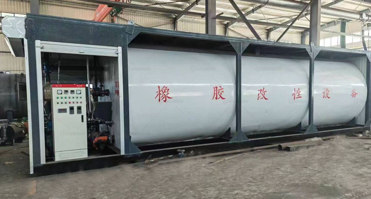 Rubber modified asphalt equipment in Macroad