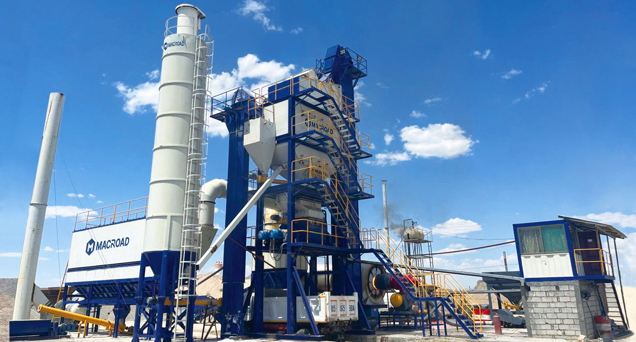 ALQ120 asphalt batching plant stationary  Powers Uzbekistan Highway Milestone