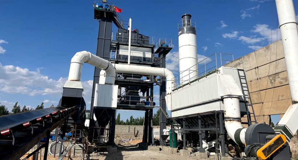 Macroad machine ALQ asphalt batching plant for sale on site in Uzbekistan