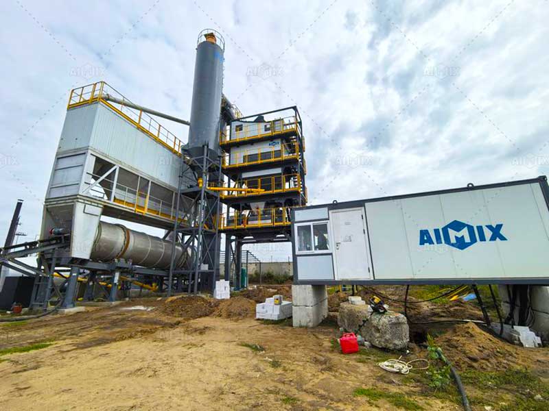160tph asphalt batch mix plant in Kazakhstan