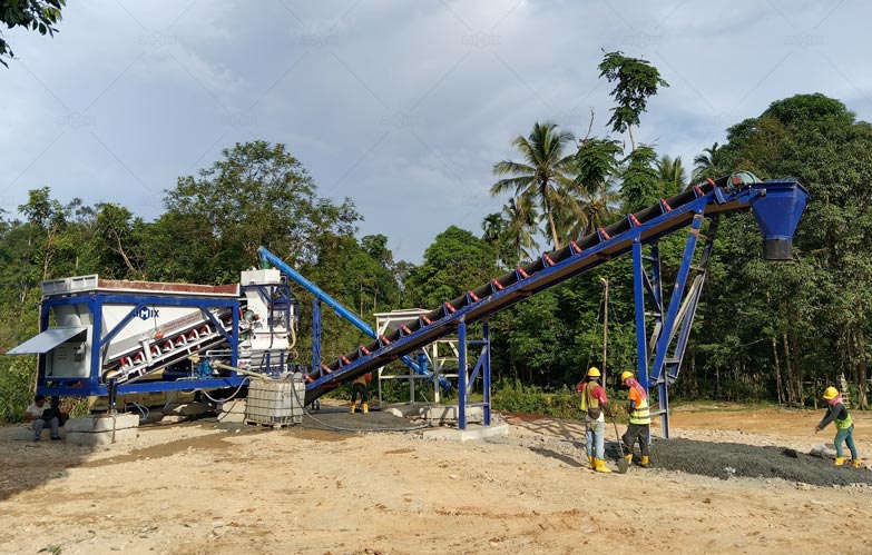 Competitively Priced Compact Mobile Concrete Plant in Malaysia