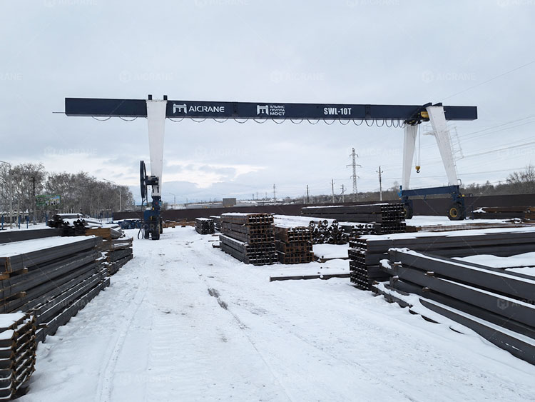 rubber tyred gantry crane for steel stockyard